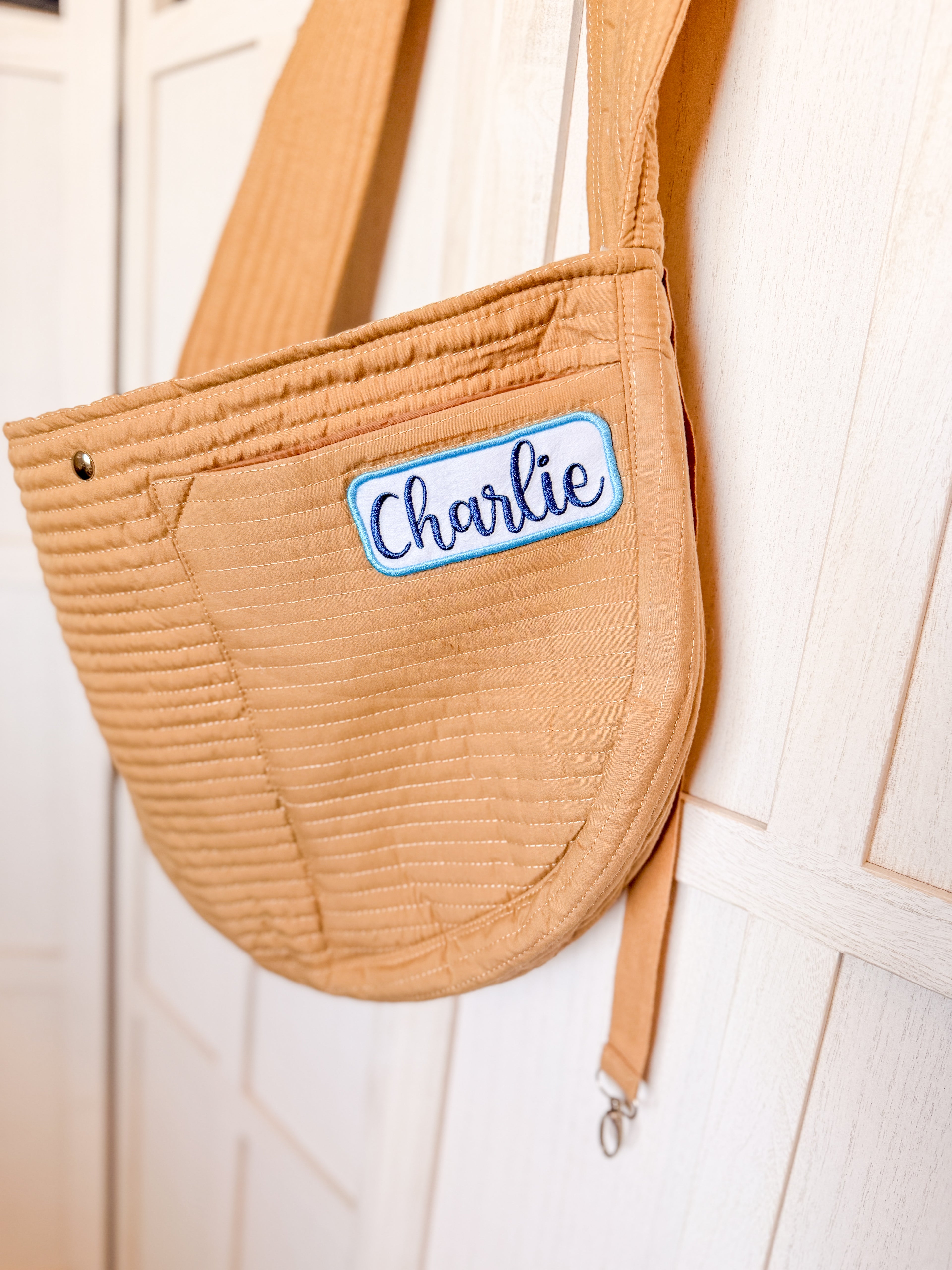 Personalized Pet Sling- Embroidered Name