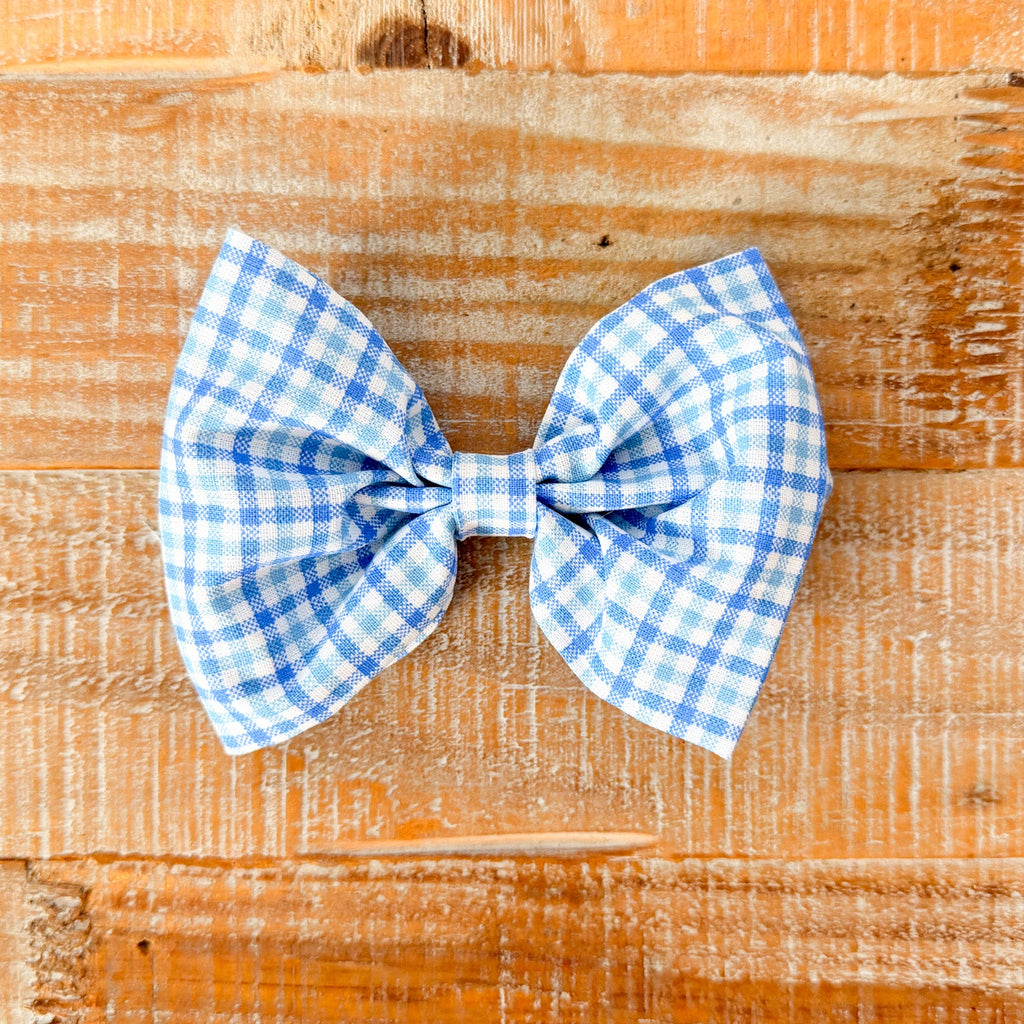 Plaid Set Dog Bows, Collar Slide