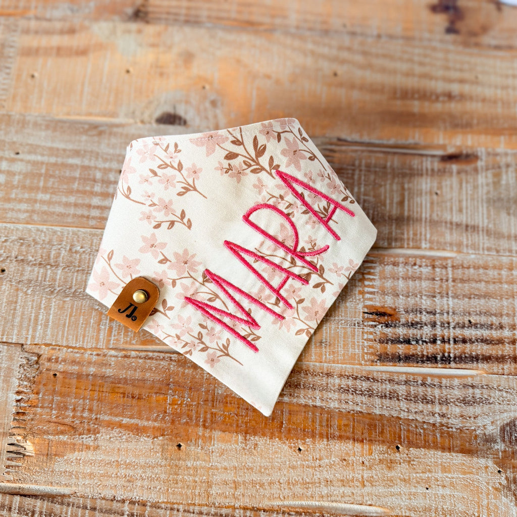 Boho Ivy in Cream Personalized Pet Bandana