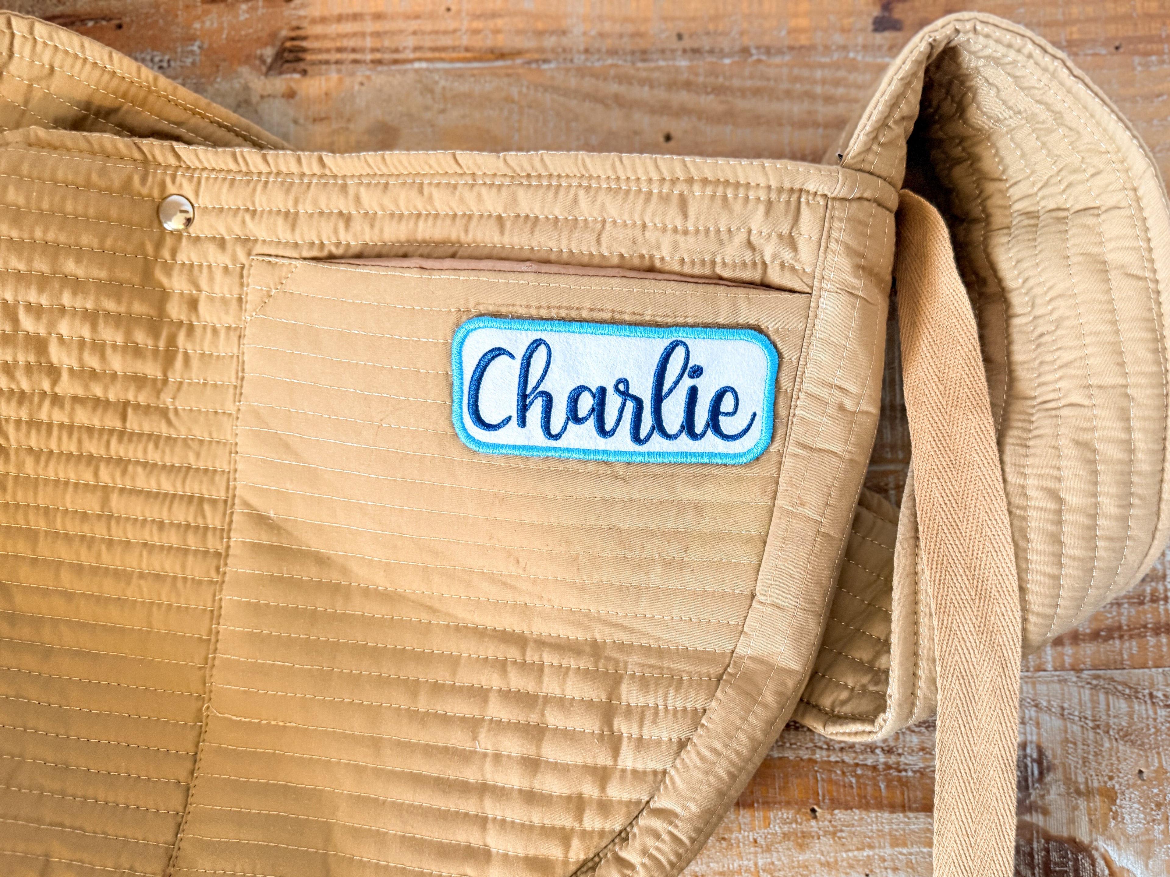 Personalized Pet Sling- Embroidered Name