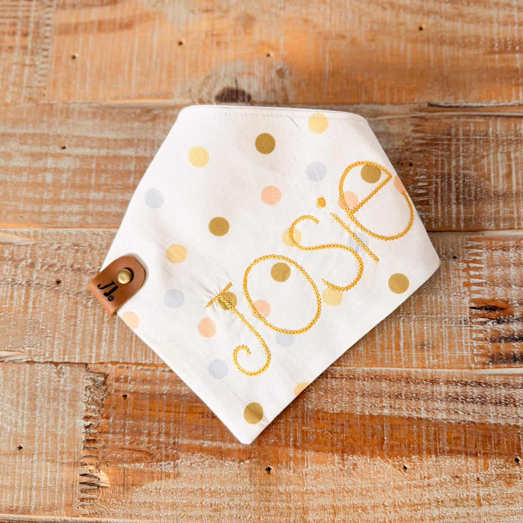 Fresh Spring Polkadots Personalized Pet Bandana