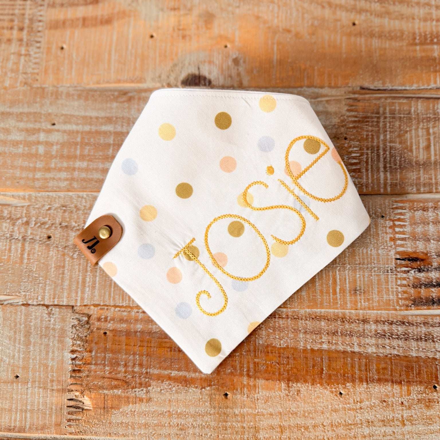 Fresh Spring Polkadots Personalized Pet Bandana