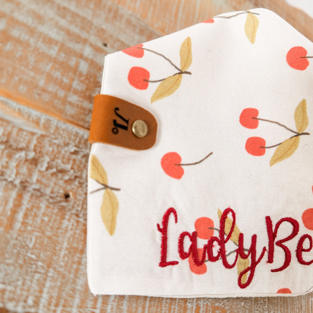 Cherries n Cream Personalized Pet Bandana