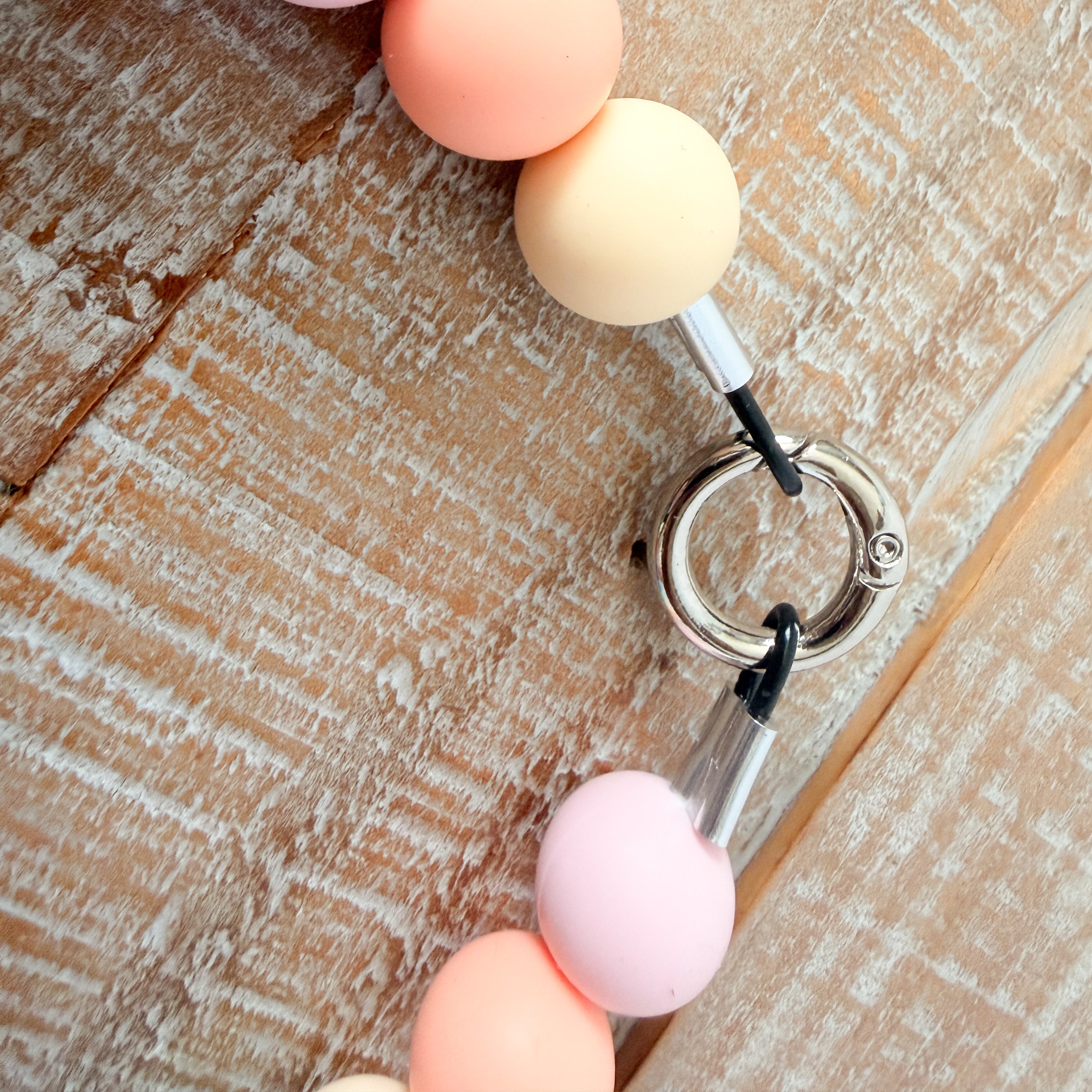Pastel Rainbow Dog Bead Necklace- Personalized ID Tag