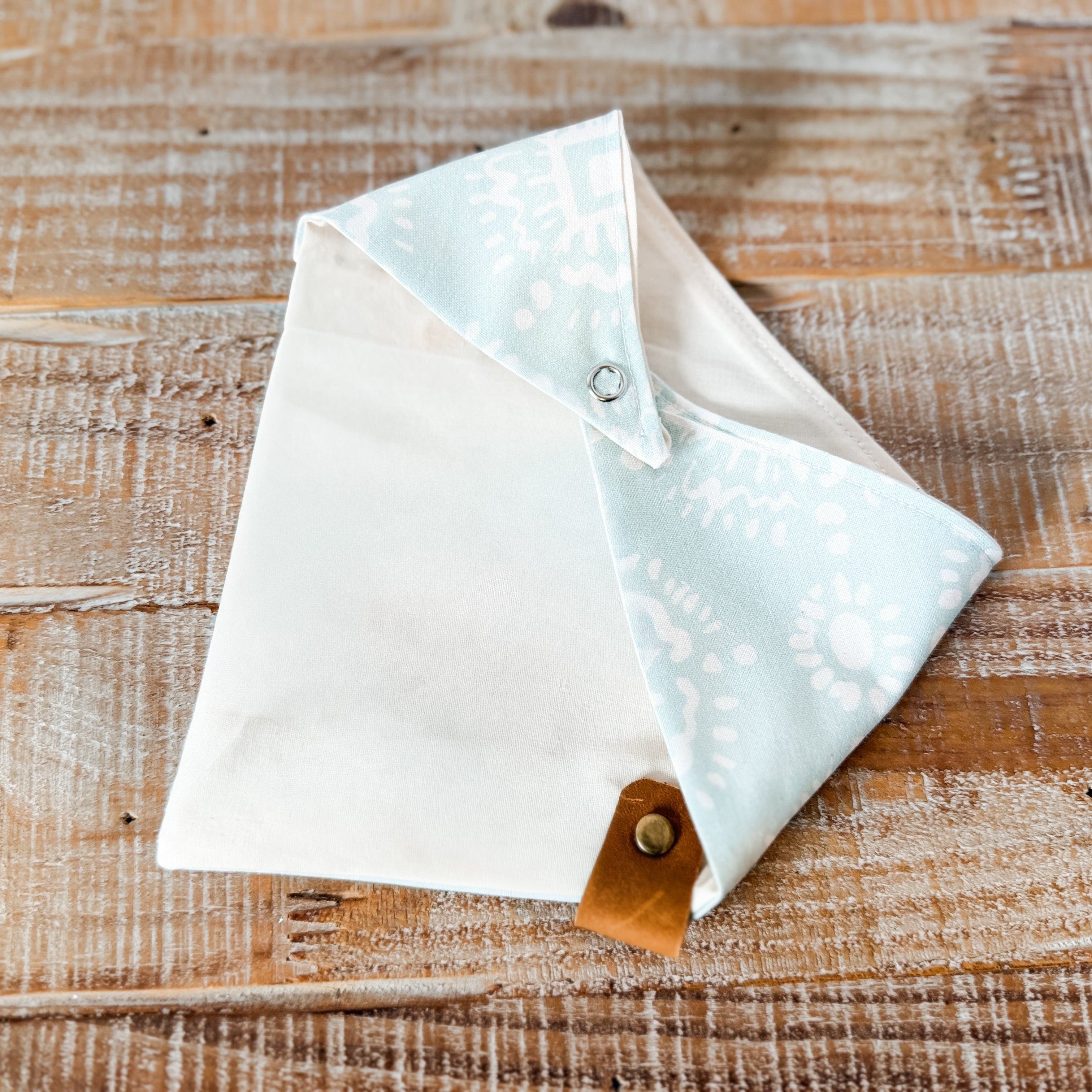 Ikat in Mint Personalized Pet Bandana