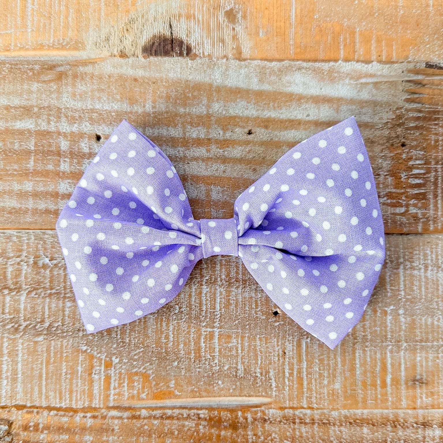 Polka Dot Dog Bows set of 4, Collar Slide