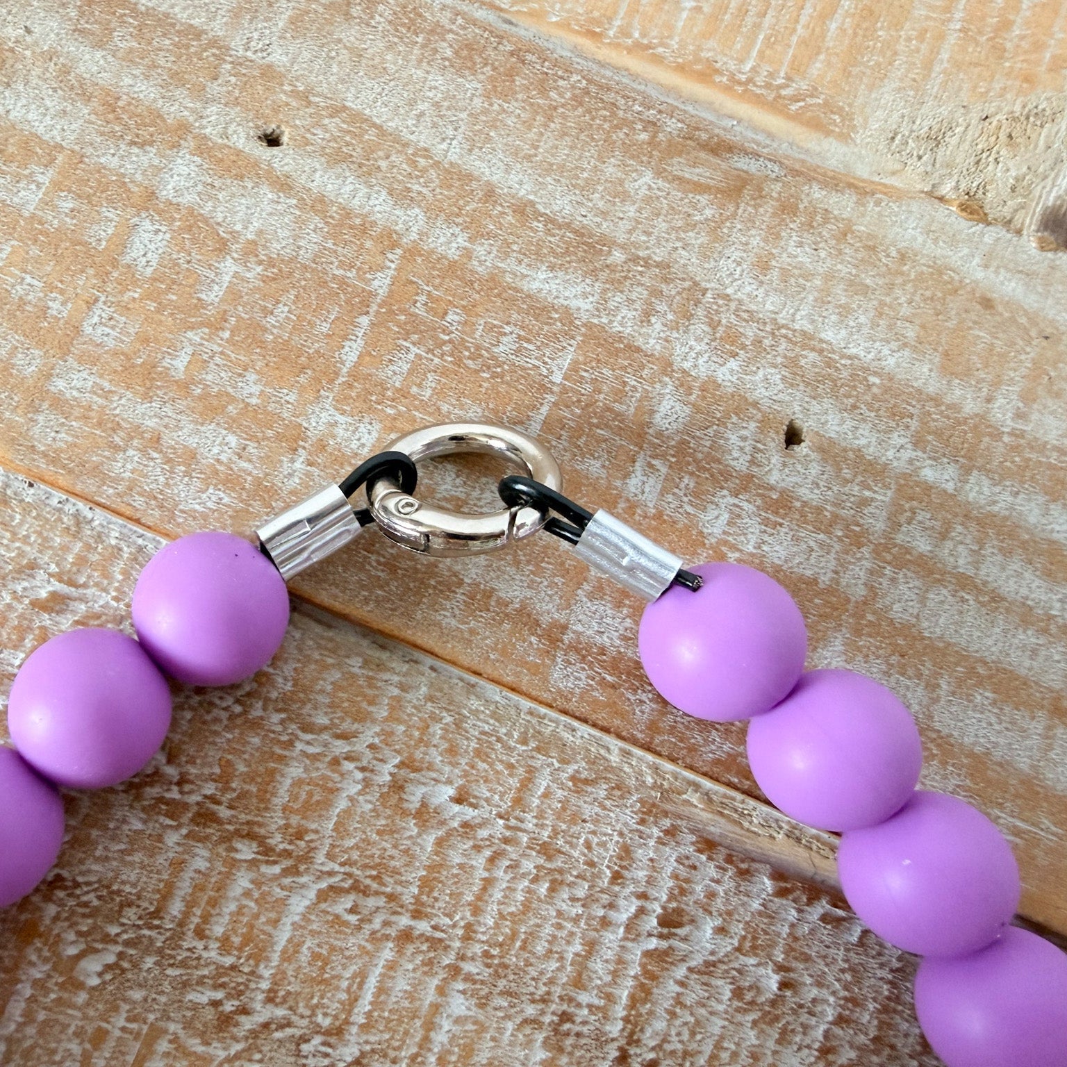 Purple Dog Bead Necklace