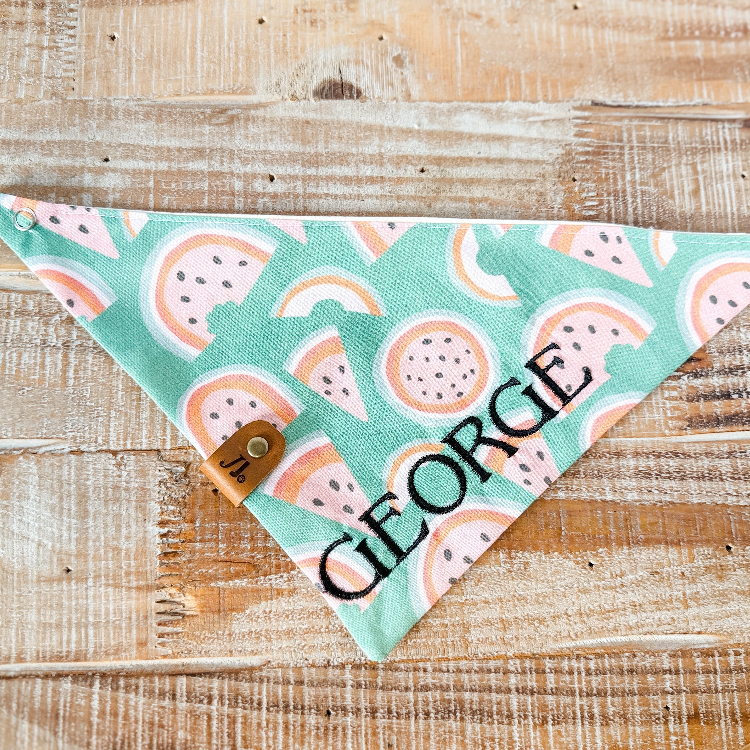 Rainbow Melon Personalized Pet Bandana