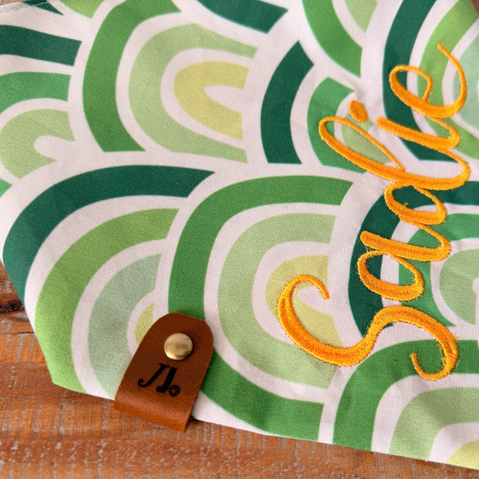 St Patricks Stacked Rainbows Personalized Pet Bandana