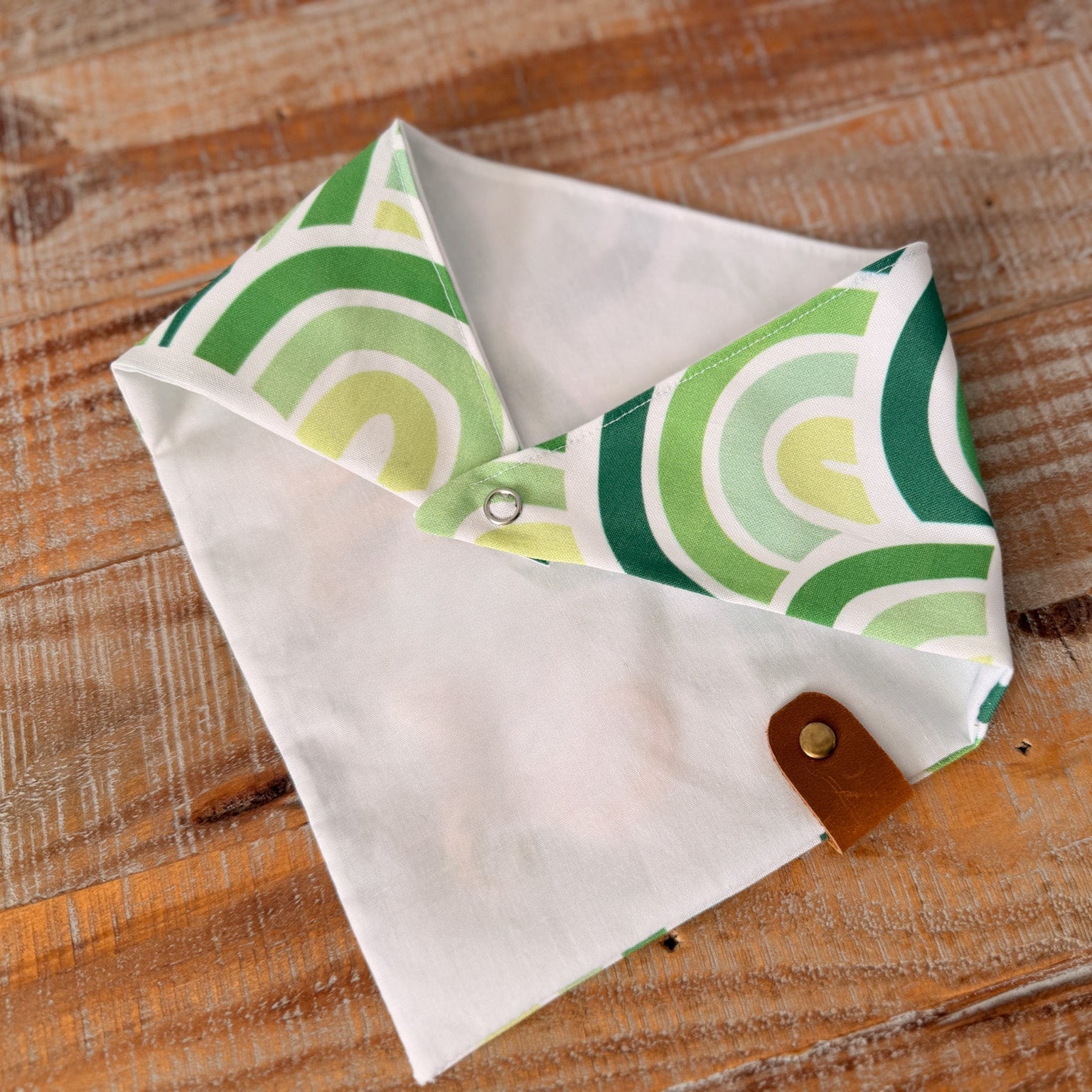St Patricks Stacked Rainbows Personalized Pet Bandana