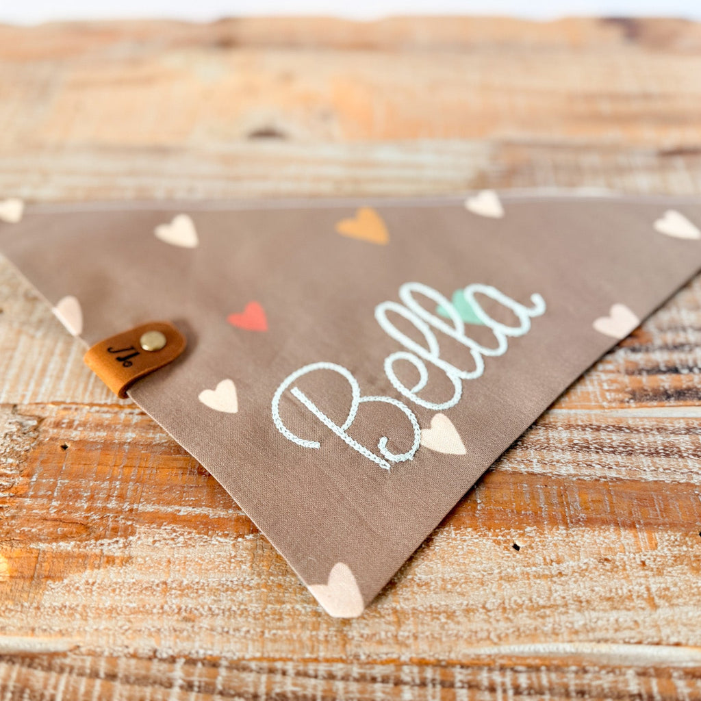 Heart Party Personalized Pet Bandana